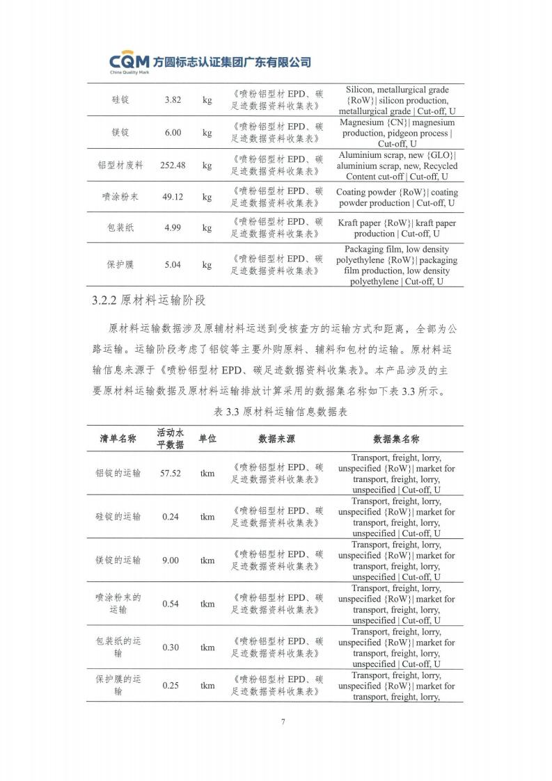 09鋁合金建筑型材（噴粉型）產品碳足跡評價報告-方圓蓋章(圖13)